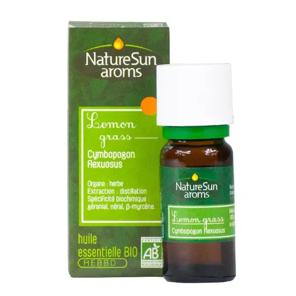 NatureSun Aroms Organic Lemongrass Essential Oil 10ml 