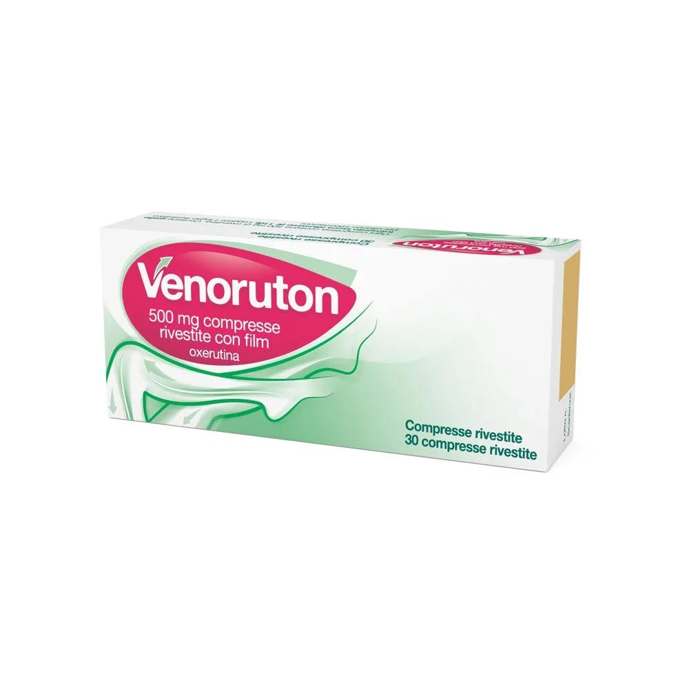 Venoruton 500 mg Oxerutina Insufficienza Venosa 30 Compresse Rivestite