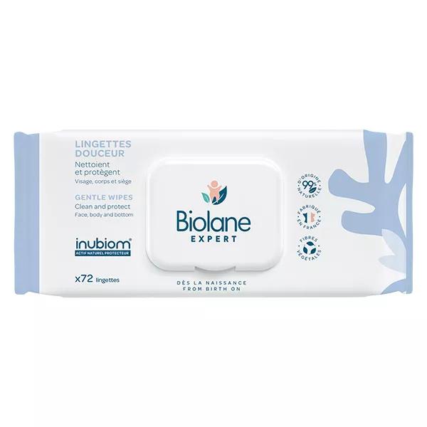 Biolane Expert - Toallitas suaves - Pieles sensibles - 72 toallitas