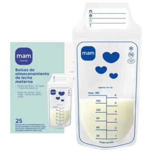 MAM Breast Milk Storage Bags 180 ml 25 units
