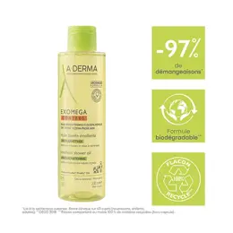 A-Derma Exomega Control Huile Lavante Émolliente Anti-Grattage 200ml