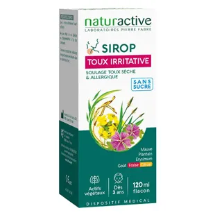 Sciroppo per la tosse irritante Naturactive ENT Gae - 120 ml