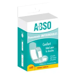Marque Verte ABSO Pansements imperméables pack familial - Boîte de 60