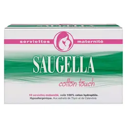 Saugella Cotton Touch Serviette Maternité 10 protections