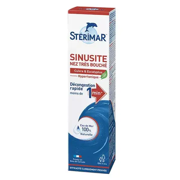 Stérimar Stop & Protect Nez Infecté Très Bouché Sinusite 50ml