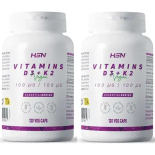 HSN Vitamins D3 4000ui + K2 100mcg 2x120 Vegan Capsules