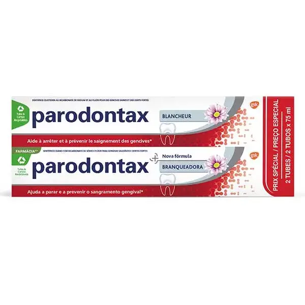 Bianchezza di dentifricio Parodontax confezione di 2 x 75ml