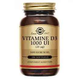 Solgar Vitamine D3 1000 UI 100 softgels