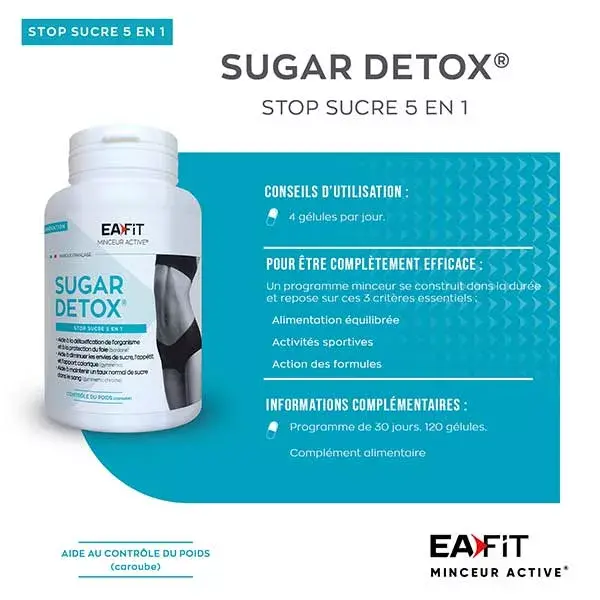 Eafit Azúcar Détox 120 comprimidos