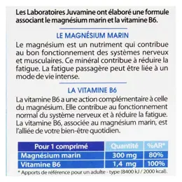 Juvamine Equilibre Nerveux Magnésium Marin Vitamine B6 30 comprimés