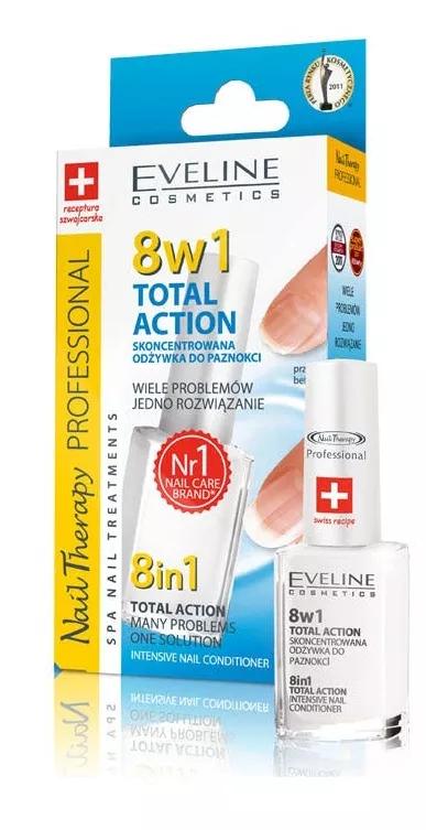 Eveline Cosmetics Nail Azione Totale 8 in 1 12 ml