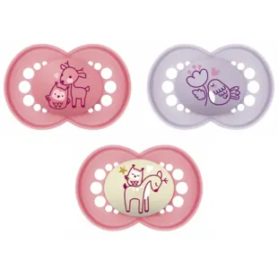 Chupeta MAM Original Day &amp; Night Rosa Fosco +6m 3 peças