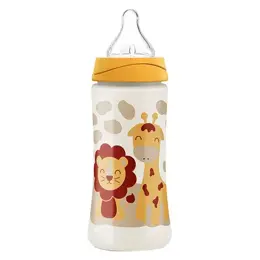 Mifarma Baby Biberon 3 Positions +0m Lion et Girafe 360ml