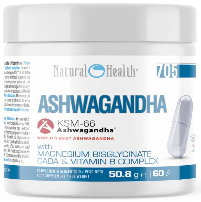 Ashwagandha KSM-66, 60 capsules, santé naturelle