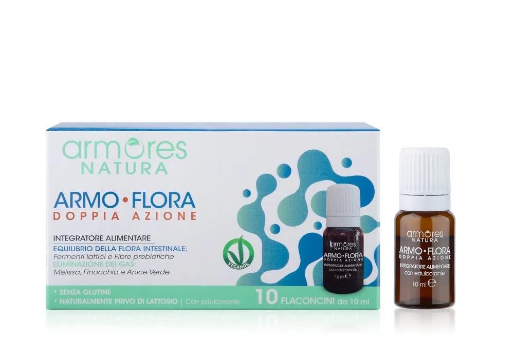 Armores Natura Armo-Flora Doppia Azione Integratore Fermenti Lattici 10 Flaconcini