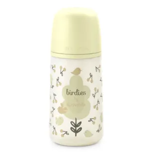 Suavinex Birdies Medium Flow Baby Bottle Beige +3m 270ml