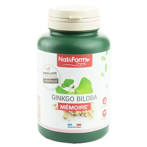 Nat & Form Ginkgo Biloba Integratore Alimentare 200 capsule