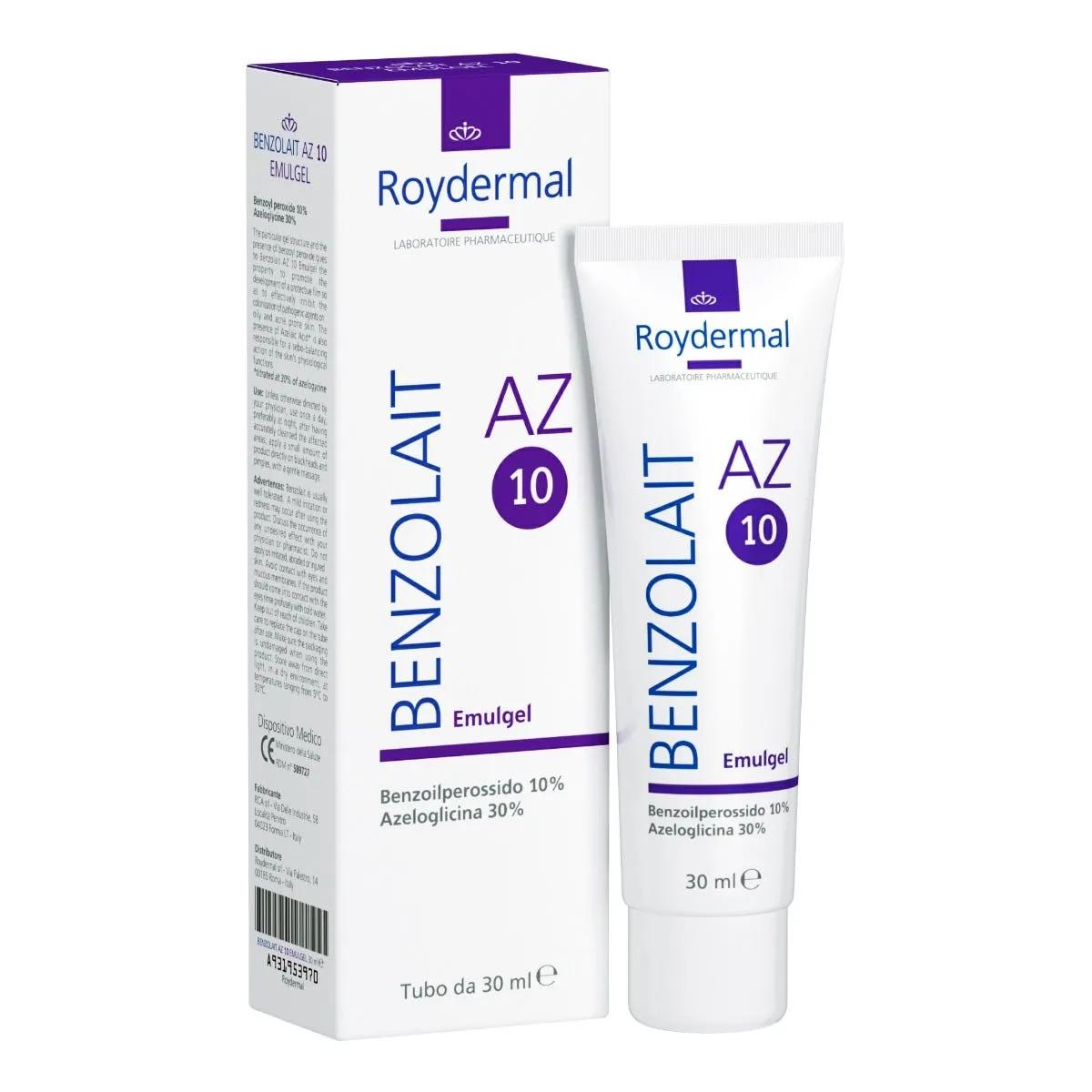 Benzolait AZ 10 Emulgel Trattamento Anti-Acne 30 ml