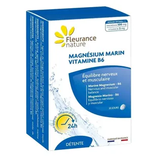 Fleurance Nature - Magnesium - Magnesio marino B6 - 20 compresse masticabili