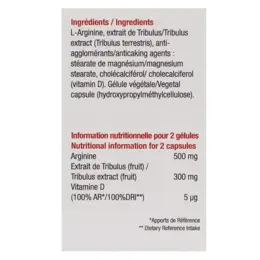 Labophyto ARGININE TRIBULUS - cure performance pour homme - 60 gélules