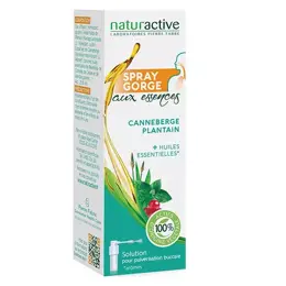 Naturactive Spray Gorge Canneberge Plantain 20ml