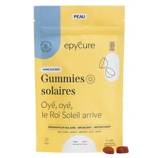 Epycure Gummies Solare Preparare e Proteggere la Pelle Booster Abbronzatura x60