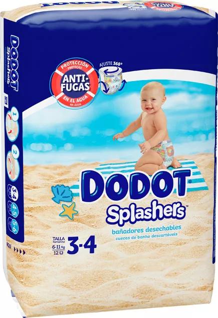 Dodot Fraldas de Banho Splashers T3 (6-11 Kg) 12 uds