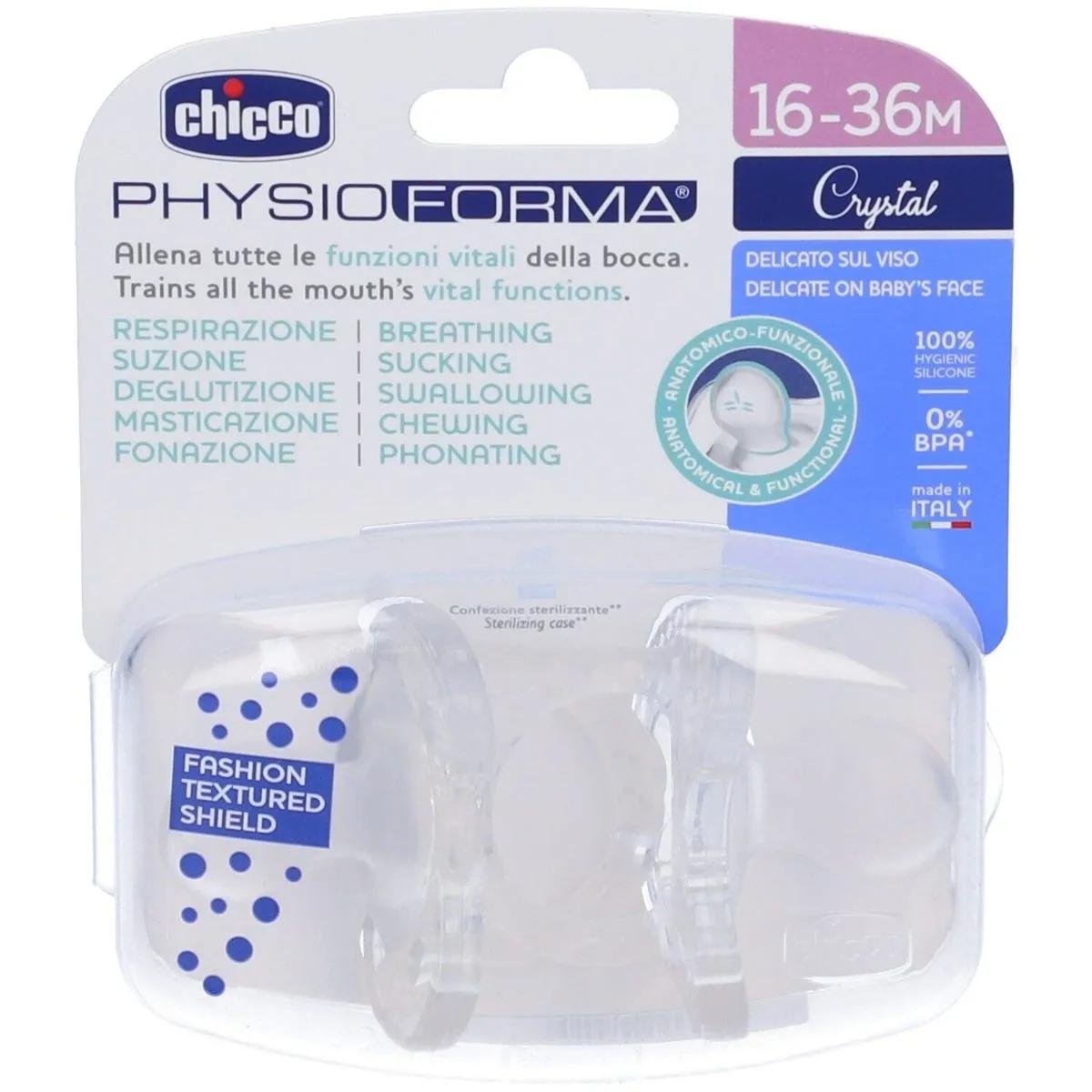 Chicco Gommotto Silicone Crystal 16-36 mesi 2 Pezzi