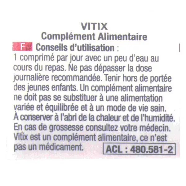 ACM Vitix Integratore Alimentare Vitiligine 30 compresse