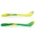 Cucharas largas Nûby Thermosensibles verde y amarillo + m 6 juego de 2