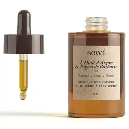 Sowé Huile de Figue de Barbarie et Argan Bio 50ml