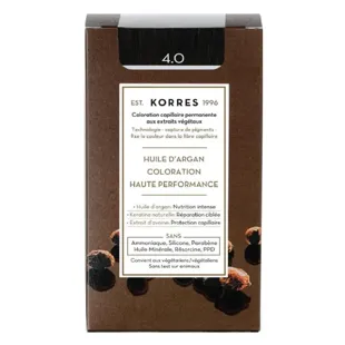 Korres Capillaire Colorazione Permanente Castano Naturale 4.0