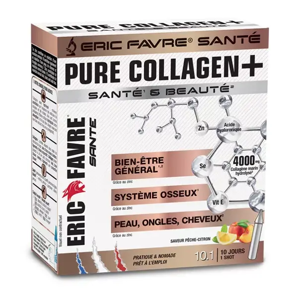 Eric Favre Beauté Pure Collagen+ Pêche Citron 10 unicadoses