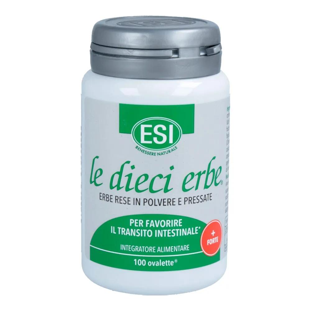 Esi Le Dieci Erbe + Forte Integratore Per il Transito Intestinale 100 Ovalette