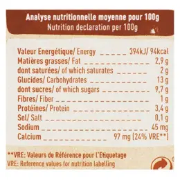 Babybio Desserts Lactés Gourde Crème Semoule Cacao +8m Bio 4 x 85g