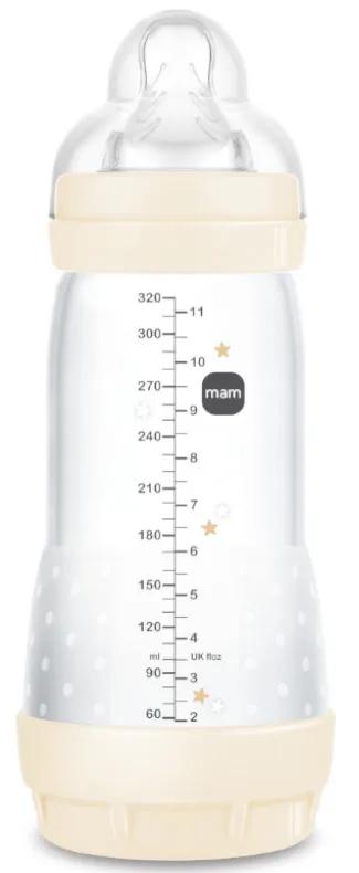 MAM Easy Start Anti-koliek Snelle Doorstroming Fles Neutraal Helder +4m 320 ml