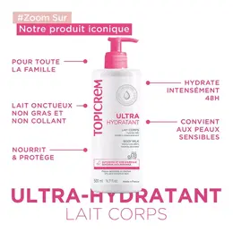 Topicrem Les Essentiels Ultra Hydratant Lait Corps 500ml