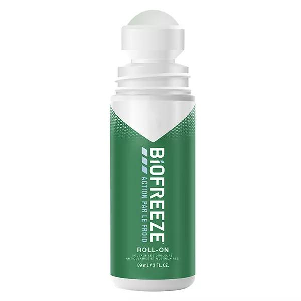 Biofreeze Roll-On - 3 Flacons - Gel Froid Soulage Douleurs Musculaires & Articulaires - Neuf
