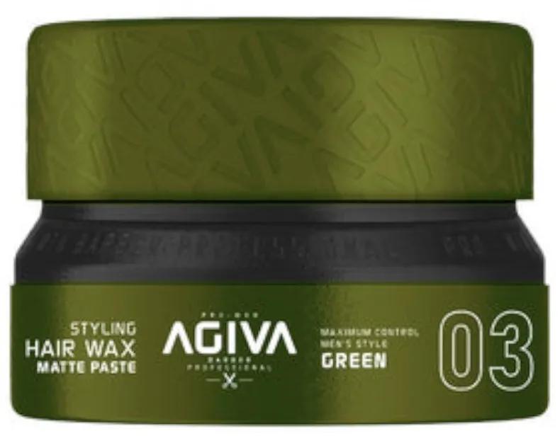 Agiva Hair Styling Wax Matte Paste Green 03 155 ml