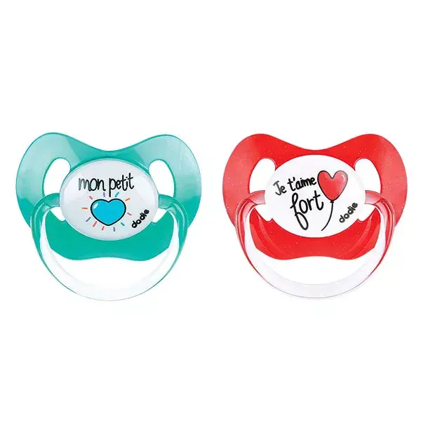 Dodie Physiological Silicone Soother Boat and Whale +6m Set of 2 P45