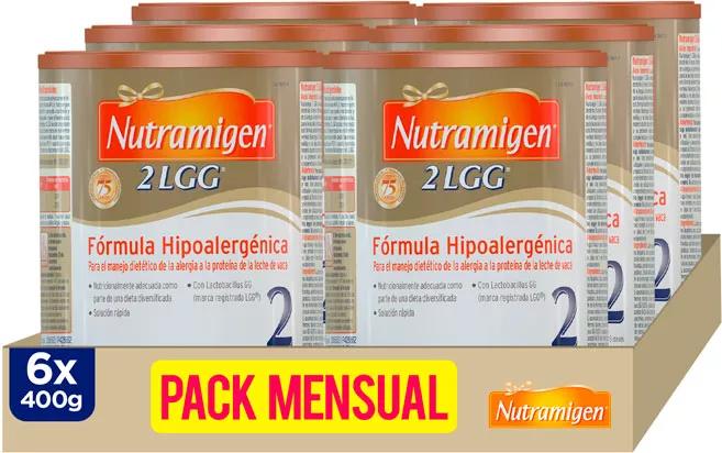 Nutramigen 2 LGG Fórmula Hipoalergénica +6m 6x400 gr