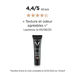 Vichy Dermablend 3D Correction Fond de Teint Resurfaçant N°45 Gold 30ml