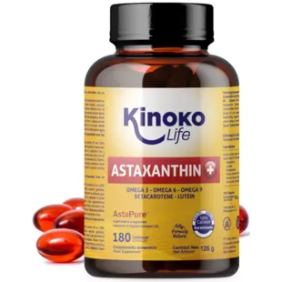 Kinoko Life Astaxantina Plus 180 Cápsulas