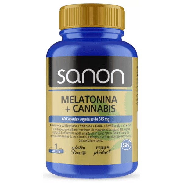 Sanon Melatonine + Cannabis 60 Capsules