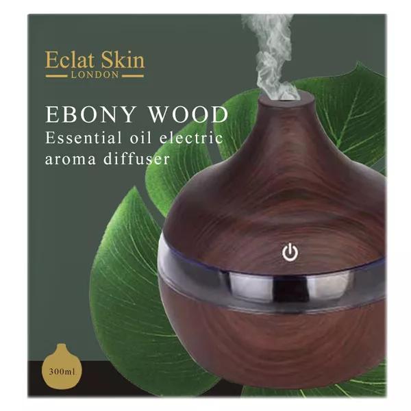 Difusor eléctrico de aceites esenciales Eclat Skin London de madera de ébano (300 ml)