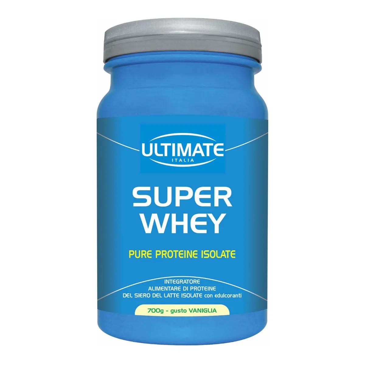 Ultimate Italia Super Whey Integratore di Proteine Purissime Vaniglia 700 g