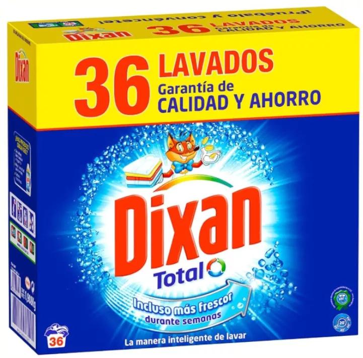 Dixan Total Detergente en Polvo 36 Dosis