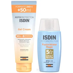 Isdin Fusion Water Magic SPF50 50 ml + Gel-Crema SPF50+ 250 ml