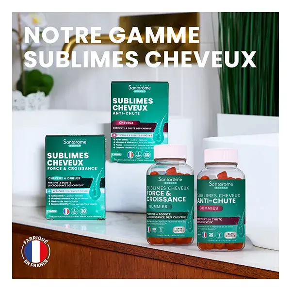 Santarome Sublimes Cheveux Force & Croissance 30 Gummies Sans sucres