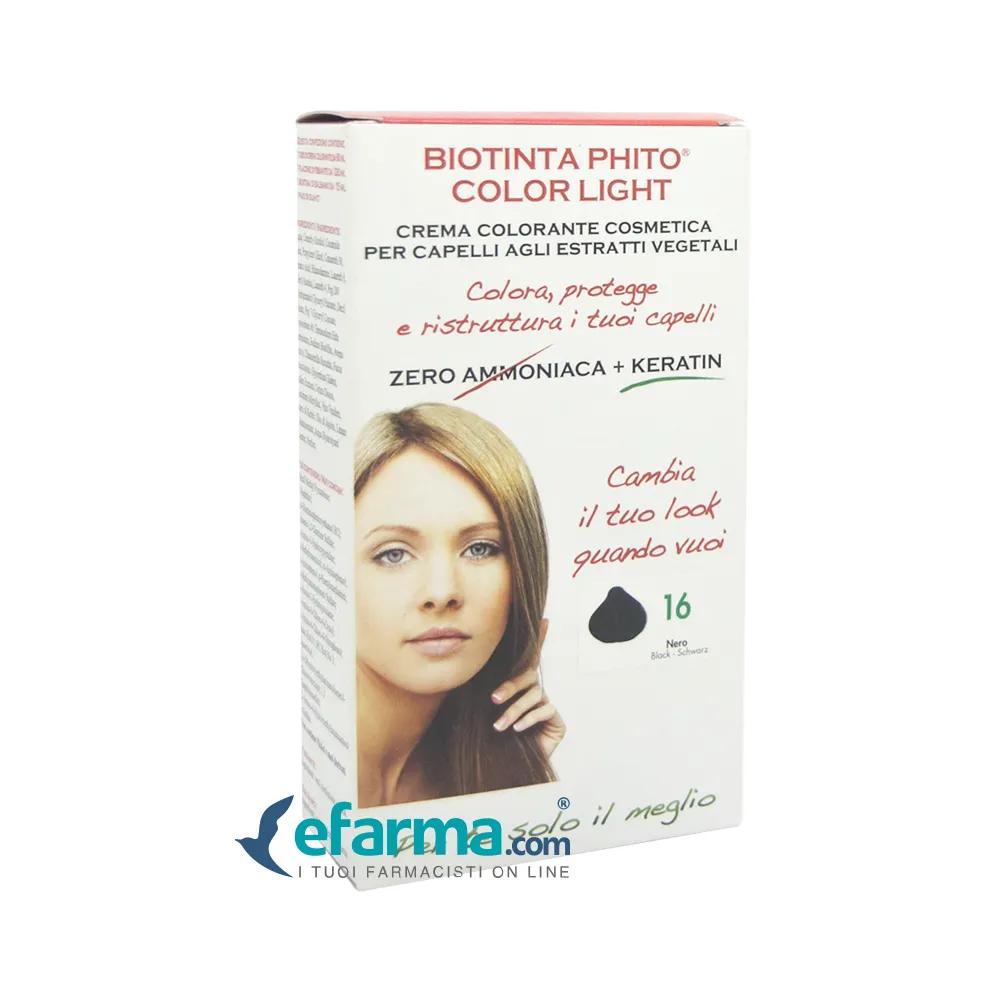 Biotinta Phito Color Light Crema Colorante Per Capelli Colore 16 Nero